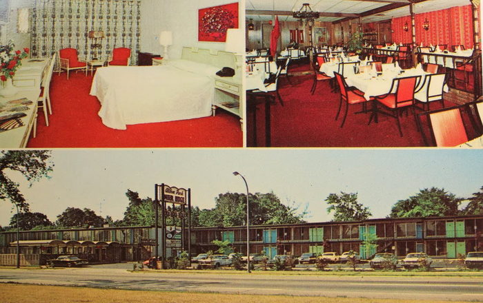Allen Park Motor Lodge - Old Postcard Photo (newer photo)